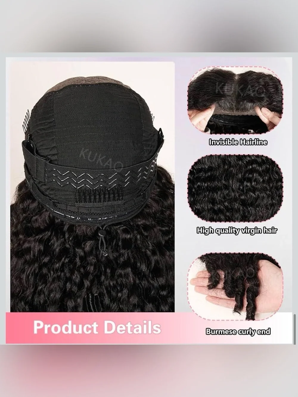 22 Inch 13x6 Burmese Curly Glueless Wigs Human Hair Pre Plucked Pre Cut with Dra